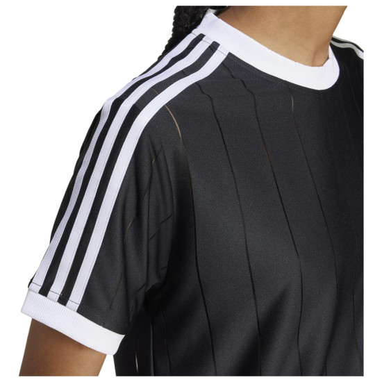 Adidas Γυναικεία κοντομάνικη μπλούζα Adicolor 3-Stripes Pinstripe Tee